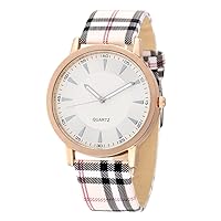 Wrist Watch for Women, Elegant Business Designed Quartz Analog Women's Watch with Leather Strap