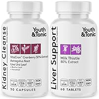 Youth & Tonic Liver and Kidney Detox Support | Flush Out Residual Metabolic Waste Excess Water to Cleanse Refresh Repair & Maintain a Good Health