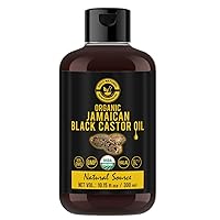 Holy Natural - The Wonder of World Organic Jamaican Black Castor Oil (300ml), Cold Pressed, USDA Certified, Traditional Roasted Castor Beans Smell for Skin and Hair Holy Natural - The Wonder of World Organic Jamaican Black Castor Oil (300ml), Cold Pressed, USDA Certified, Traditional Roasted Castor Beans Smell for Skin and Hair