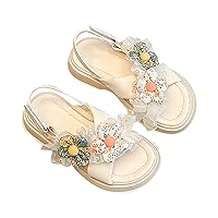 Kids Sandals Size 1 Kids Girls Sandals Casual Open Toe Light Weight Adjustable Straps Summer Girl Jelly Sandals Size 13