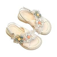 Beach Kids Kids Girls Sandals Casual Open Toe Light Weight Adjustable Straps Summer Toddler/Little Girl Kids Slippers