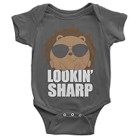 Threadrock Baby Looking Sharp Hedgehog Infant Bodysuit