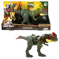 Mattel Jurassic World Dominion Gigantic Trackers Sinotyrannus Action Figure Toy with Attack Motion & Tracking Gear