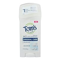 Tom's of Maine Natural Deodorant Stick Unscented 2.25 oz (Pack of 3)