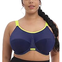 Elomi Energise J-Hook Underwire Sports Bra (8041),44E,Navy