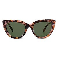 Peepers by PeeperSpecs Women's Capri Polarized Sunglasses Cat Eye, Pink Botanico, No Correction