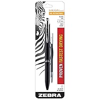 Sarasa Grand Retractable Gel Pen with Ink Refill, Black Barrel, Medium Point, 0.7mm, Black Ink, 1-Pack (91201)