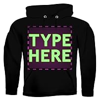 Your Text Here - Custom and Personalized Printing CP07 - Men's Sweatshirt Hoodie