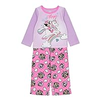 Disney Girls' 2-Piece Loose-fit Pajamas Set