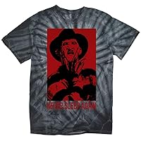 Popfunk Classic Nightmare on Elm Street Freddy Never Sleep Again Tie Dye Adult Unisex T Shirt
