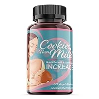 Cookies, Then Milk Quick Boost Lactation Capsules, Pumping & Breastfeeding Supplement Support for Breast Milk Supply, Lactation Support Capsules, Quick Boost Increase Caps