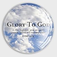 Glory to God in The Higheat and On Earth Peace Good Will Toward Men Refrigerator Magnet Christian Decorative Magnets for Fridge Funny Fridge Magnets for Cubicle Dishwasher Cabinet Gifts