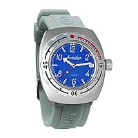Vostok Amphibian Automatic Mens Wristwatch Self-Winding Diver Amphibia Case Wrist Watch 090908