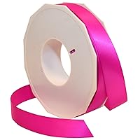 Morex Ribbon Neon Brights Satin, 7/8-inch by 50-Yard, Neon Fuchsia (08722/50-246)
