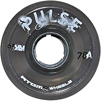 Atom Pulse Outdoor Roller Skate Wheels (Black)