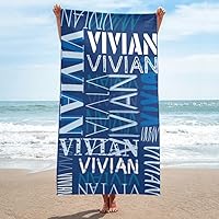 Personalized Beach Towels for Adults Custom Beach Towels with Names Customized Beach Towels for Bathroom, Pool, Beach