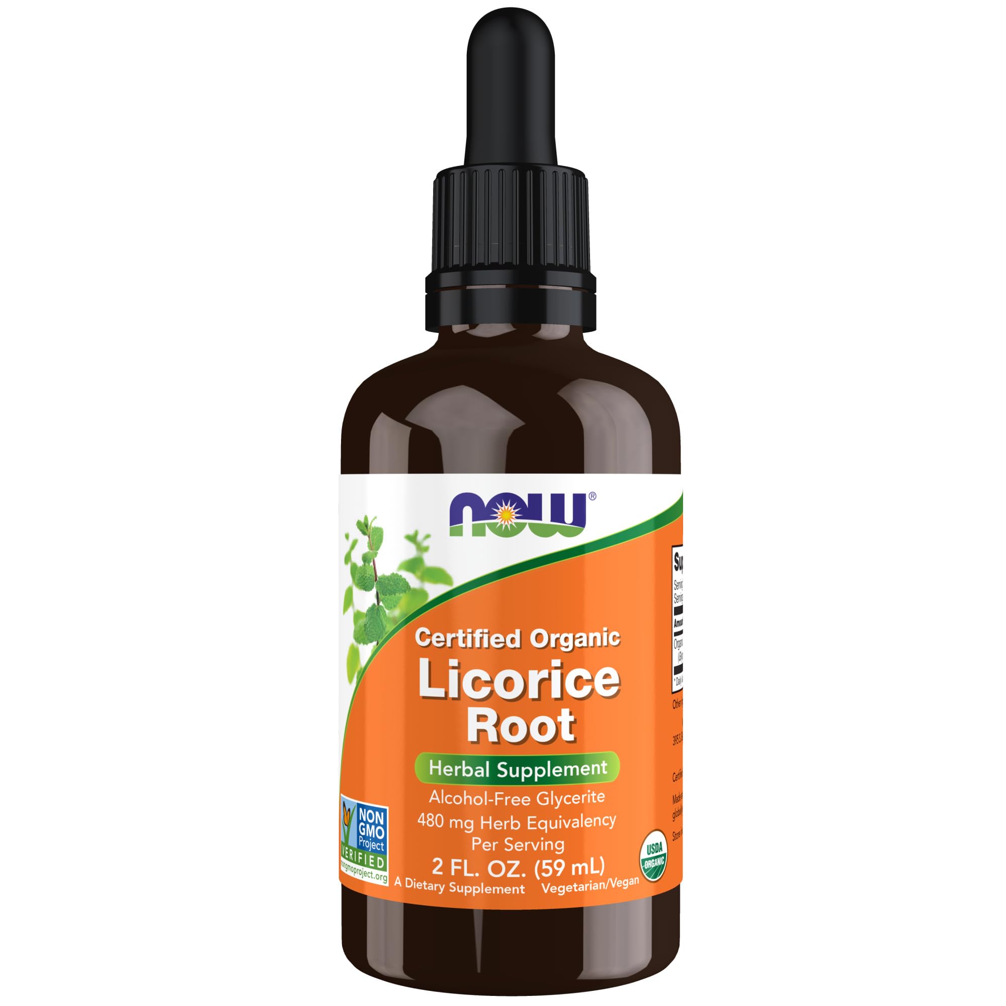 NOW Supplements, Certified Organic Licorice Root 2 fl. oz