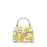 Kate Spade New York Katy Sunshine Floral Textured Leather Small Top Handle, Cream Multi