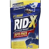 RID-X Septic Treatment, 3 Month Supply Of Septi-Pacs, 3.2 oz