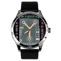 Back to The Future Time Travel Iconic Capacitor Flux Art Dial Doc Brown Wrist Watch