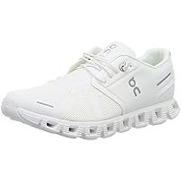 On Men's Cloud 5 Sneakers, All White, 12.5 Medium US