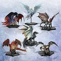 Capcom Monster Hunter World: Iceborne Figure Plus, Set of 6 Types, Interactive Gaming Toy with Bonus Parts