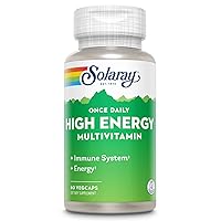 Once Daily High Energy Multivitamin, Immune System and Energy Support, Whole Food and Herb Base Ingredients, Men’s and Women’s Multi Vitamin, 60 Servings, 60 VegCaps