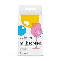 Upspring Milkscreen Test Strips to Detect Alcohol in Breast Milk - at-Home Test for Breastfeeding Moms, Simple Breast Milk Alcohol Dip Test with Accurate Results in 2 Minutes, 8 Test Strips