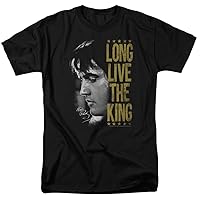 Elvis Presley Men's Long Live The King T-Shirt Black