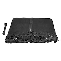 Trampoline Safety Net Bounce Replacement Safety Nets with Round Frames for 6 Straight Poles 5FT Black for Sports