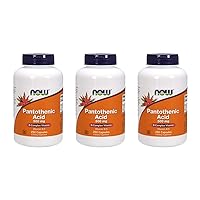 Now Foods Pantothenic Acid 500mg 250 caps (Pack of 3)