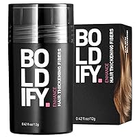 BOLDIFY Hair Fibers (12g) Fill In Fine and Thinning Hair for an Instantly Thicker & Fuller Look - Best Value & Superior Formula -14 Shades for Women & Men - DARK BLONDE