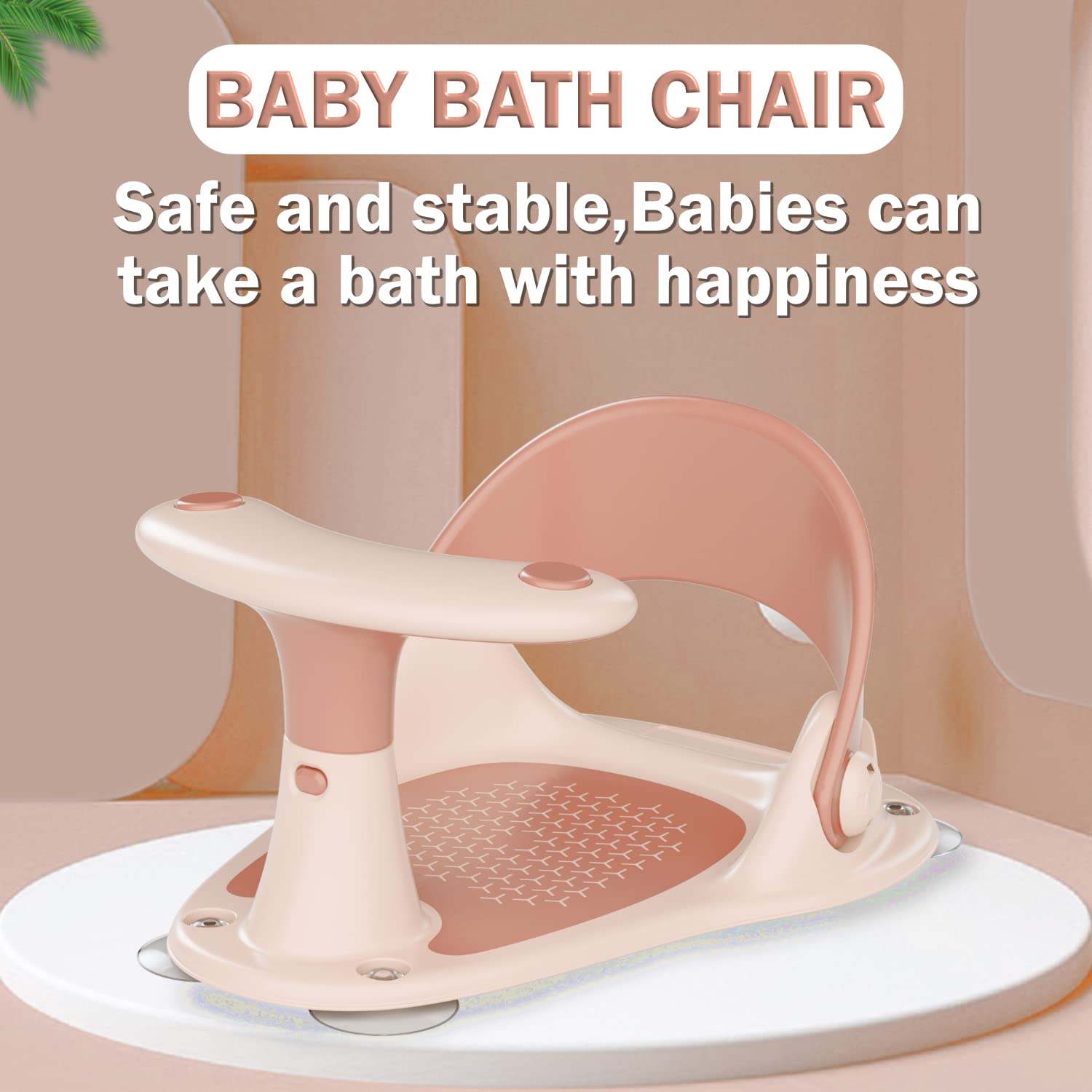 Baby Bath Seat,Baby Bathtub Seat for 6 Months & Up, Infant Bath Seat with Non-Slip Toddler Bath Seat TOPMINO