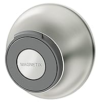 Moen Spot Resist Brushed Nickel Remote Dock for Magnetix Removable Handshowers with Included Wall Bracket or Permanent Waterproof Adhesive Options, 186117SRN