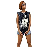 Womens Michael Jackson Tank Top Singlet Vest Sleeveless T-Shirt