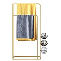 Towel Rack Outdoor Freestanding Metal Towel Ladder Holder/Gold