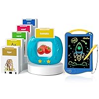 Toddlers Talking Flash Cards with 288 Sight Words + HOMESTEC Astrodraw Drawing Pad Toys