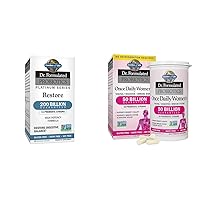 Garden of Life Dr. Formulated Probiotics Platinum Series Restore 200 Billion & Dr. Formulated Women's Probiotics Once Daily, 16 Strains, 50 Billion, 30 Capsules