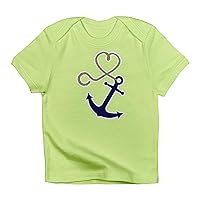 CafePress Blue Anchor with Heart Rope Infant T Baby T-Shirt
