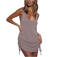 FunAloe Summer Dresses For Women Uk Clearance Women'S Beach Dress Backless Dresses For Uk Knitted Dress Summer Blouse Sunscreen Clothing Seaside Holiday Dress Cover Up Ion Clothes Seaside Vacation