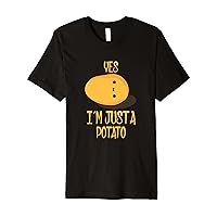 Yes I'm Just a Potato, Funny Potato Lovers Costumes Potato Premium T-Shirt