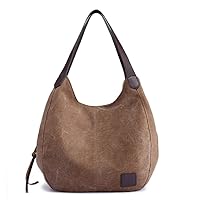 Womens Tote Bag Canvas Shoulder Bag Purse Casual Shopping Handbag Crossbody Daily Working Bag