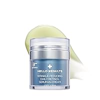 IT Cosmetics Hello Results Wrinkle-Reducing Daily Retinol Serum-in-Cream - Firming & Anti-Aging Retinol Face Cream with Niacinamide, Vitamin B5 & Vitamin E