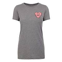 I Hate Valentine's Day Shirts, Woman Crew Neck T-Shirts, Candy Heart T-Shirts - Eat Dirt