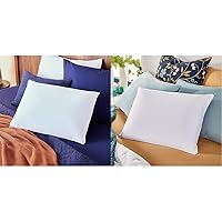 Sleep Innovations Classic Memory Foam Pillow, Standard Size, Head and Neck Alignment, Side, Stomach, and Back Sleepers, Medium Support & Reversible Pillow Cooling Gel Memory Foam and Classic Memory