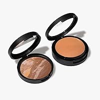 LAURA GELLER NEW YORK It Takes Two: Baked Double Take Full Coverage Foundation + Baked Balance-n-Brighten Color Correcting Foundation - Tan