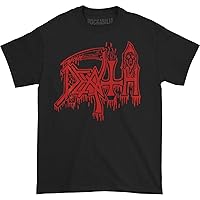 Death - Classic Logo T Shirt (Red on Black)