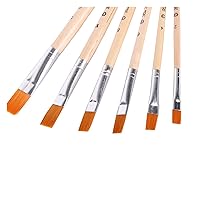 Watercolor Propylene Painting Brushes Oil Painting Brushes 6 Pcs Sets Multiple of Artistic School Supplies (Color : Black, Size : As Shown)