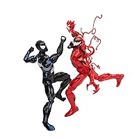 Marvel Legends Series Spider-Man Symbiote & Carnage 6-Inch Collectible Action Figures 2-Pack, Toys for Ages 4 and Up
