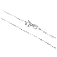 jewellerybox Fine 925 Real Sterling Silver Belcher Chain Necklace 16 Inches